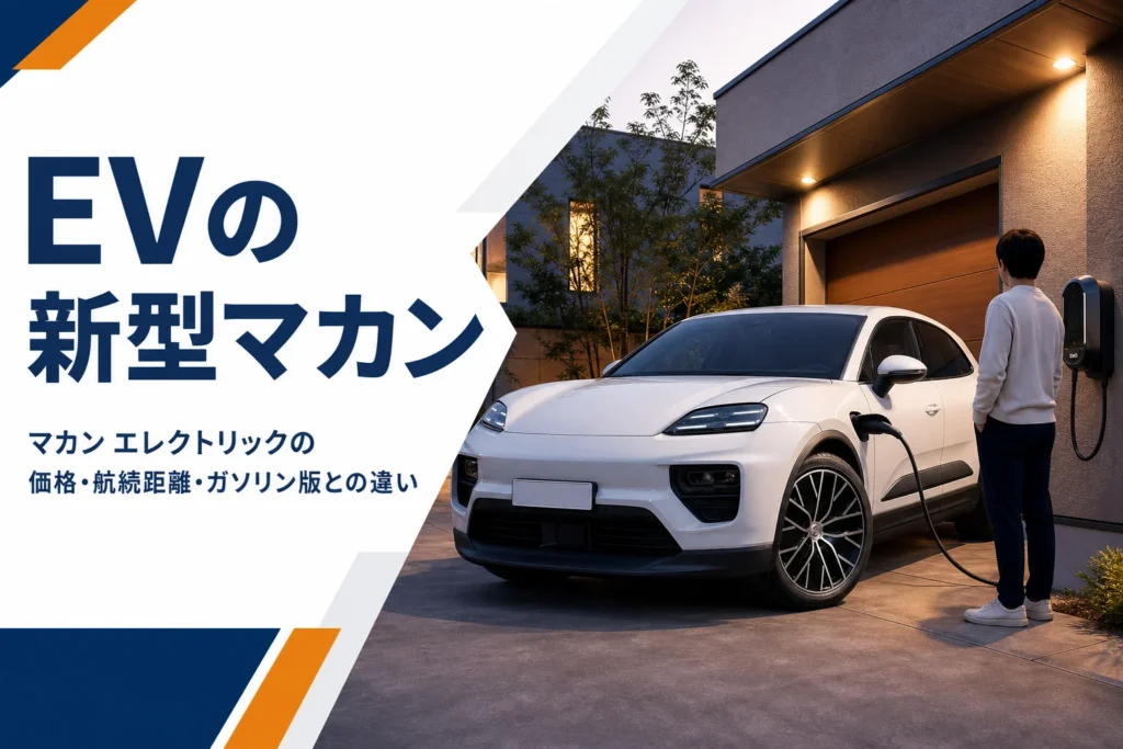 自宅で充電中のマカン エレクトリックのイメージ