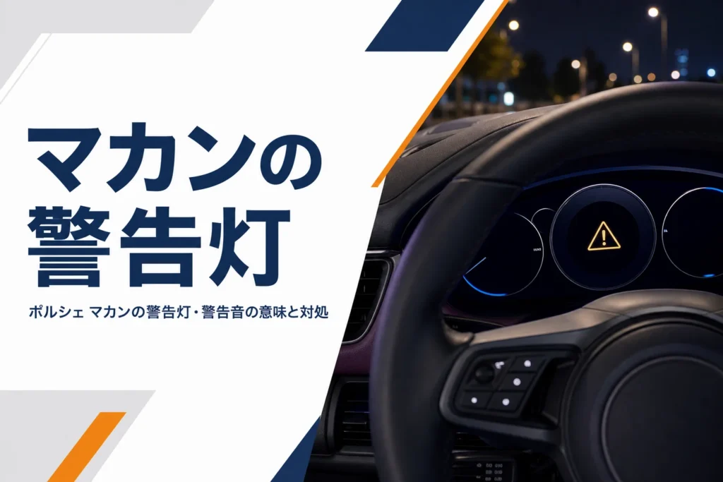 黄色い警告ランプが点いた車のメーター