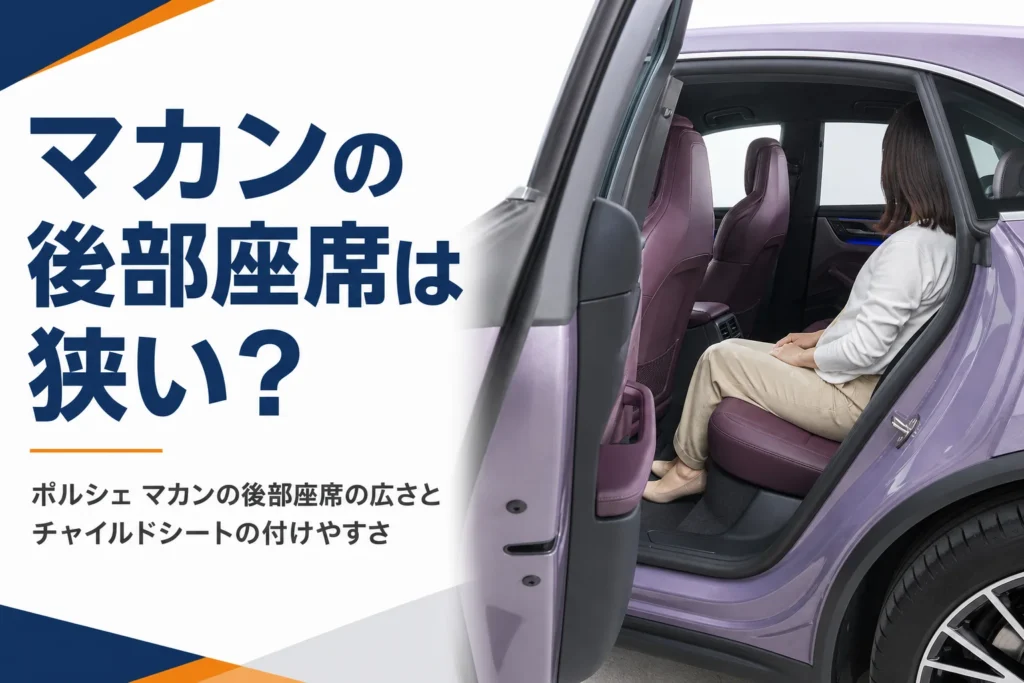 ドアを開けたSUVの後部座席のイメージ