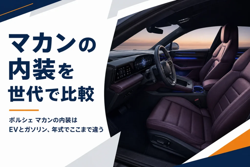 上質なSUVの運転席まわりのインテリアのイメージ