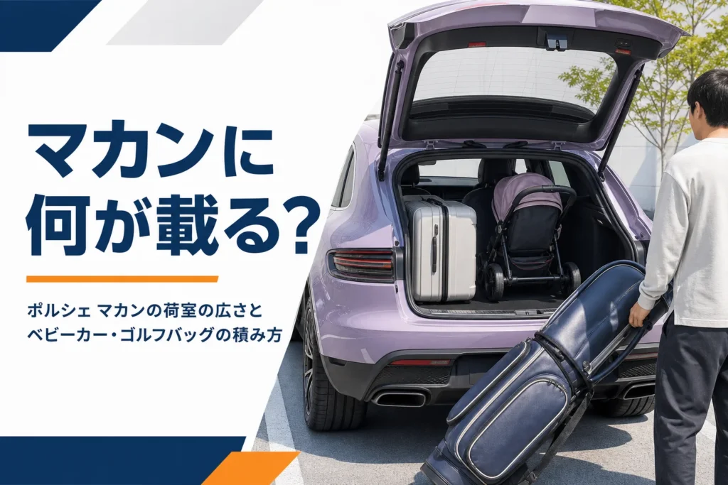 リアゲートを開けたマカンの荷室のイメージ