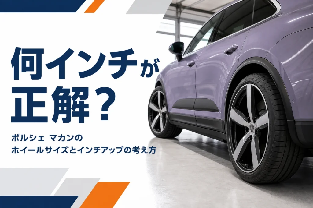 マカンの大径ホイールのクローズアップ